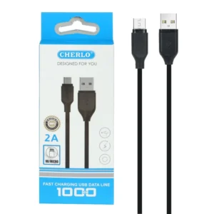 کابل شارژ اندروید CHERLO مدل CH-V801 - مشکی - SMO